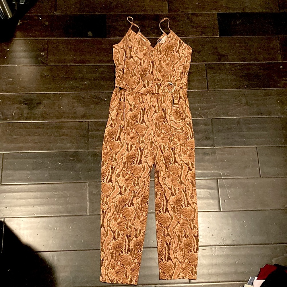 Express Snake Print Jumpsuit - image 1